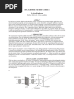 Holographic Adaptive Optics Dr. Geoff Andersen: United States Air Force Academy