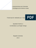 Diseños Precolombinos de Colombia Antonio Grass Animales Mitológicos