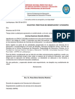 Prácticas de observación y ayudantía en IE para estudiante de Educación Primaria