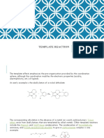 Template Reaction: Name: Elisabet Sabatini Sibarani Id: 4153332007 Subject: Inorganic Chemistry III