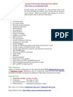 International Journal of Electronic Design and Test (JEDT)