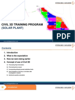 Civil 3D Training Program: (Solar Plant)