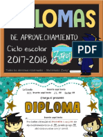 Diplomas de aprovechamiento 2017-2018 - Materiales Zany-1.pptx