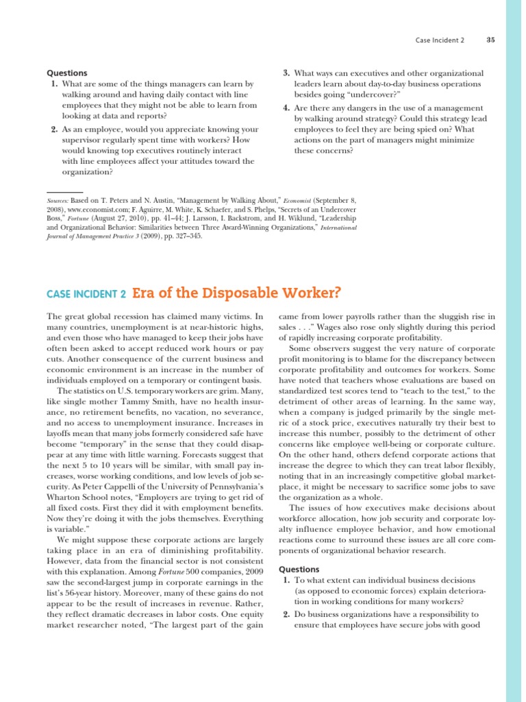 Era of Disposable Workers Explained | PDF | Layoff | Employment