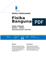 Fisika Bangunan: Dasar - Dasar Kenyamanan Termal