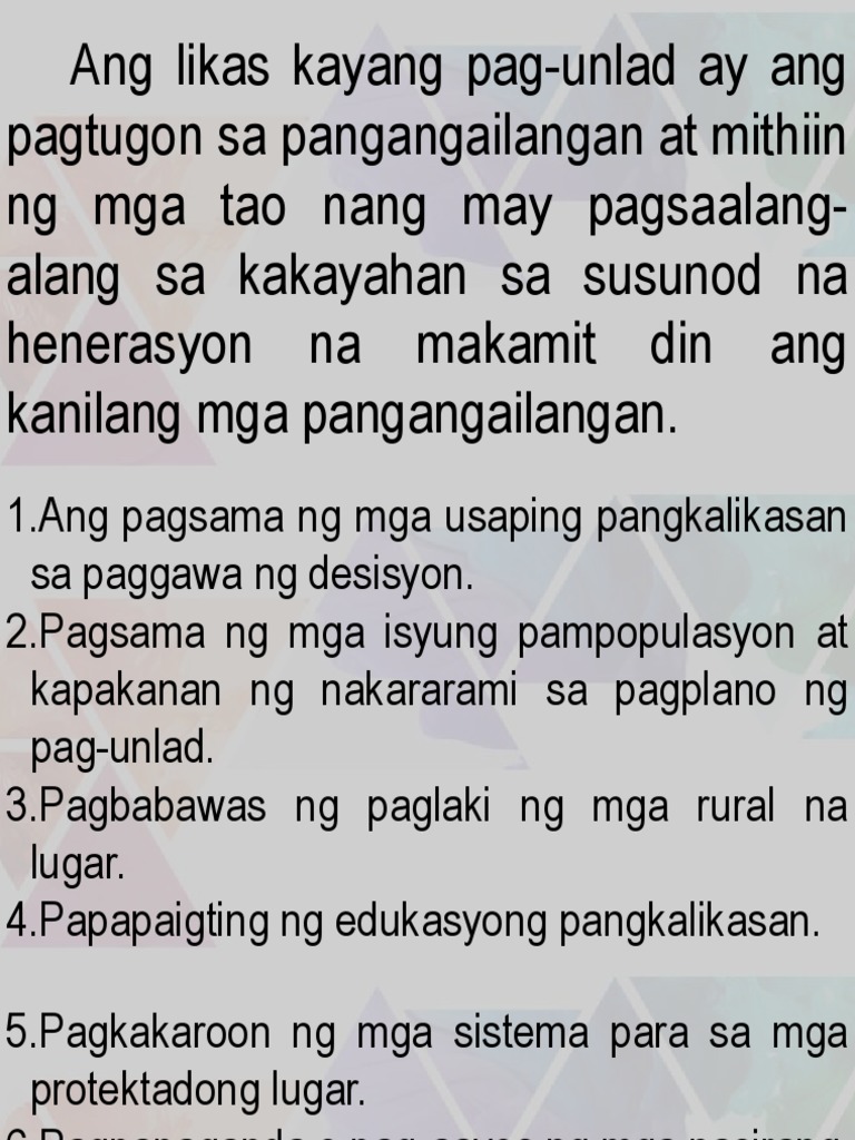 Likas Kayang Pag-unlad