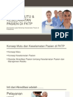 Konsep Mutu & Keselamatan Pasien Di FKTP