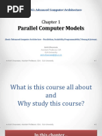 Parallel Computer Models: CSE7002: Advanced Computer Architecture