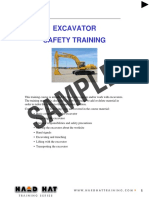 Sample: Excavator Safety Training