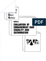 Evaluation of Embankment Dam Stability and Deformation