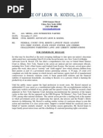 Download  Koziol Files Federal Court Civil Rights Lawsuit NYS Chief Justice  Others Named by Leon R Koziol SN42942978 doc pdf