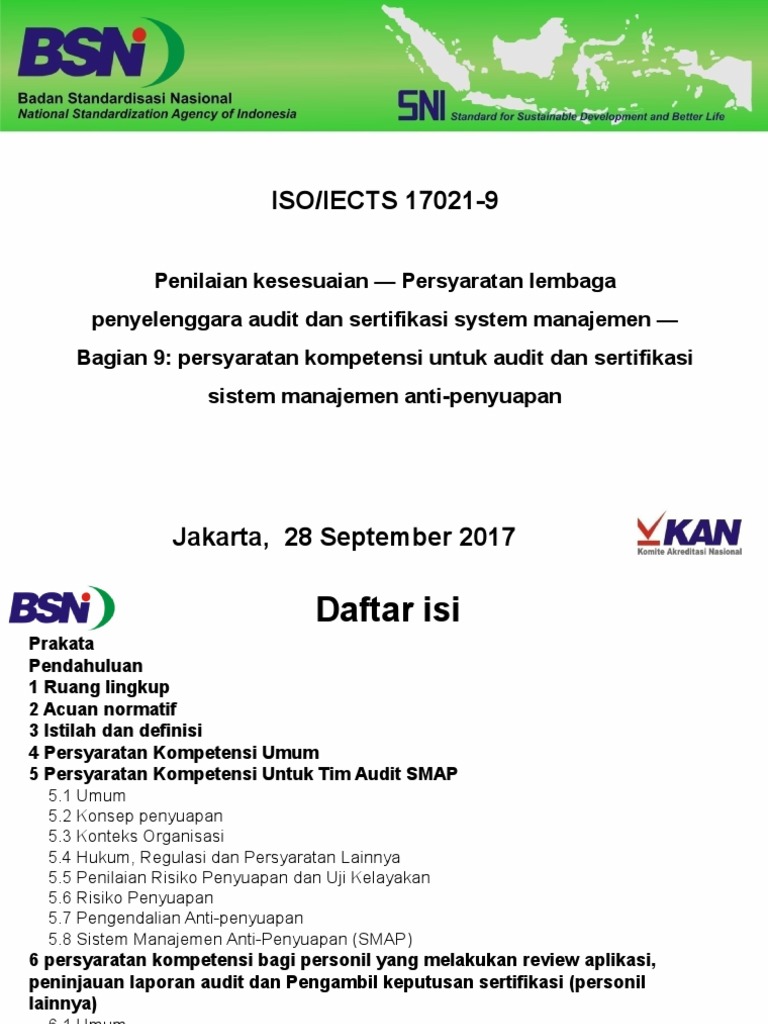 Sni 17021-9 PDF | PDF