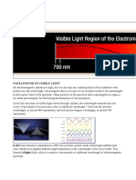 Wavelengths of Visible Light