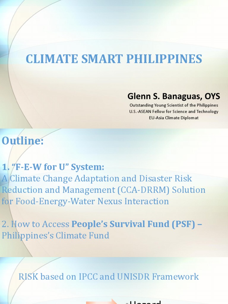 Climate Smart Philippines Asean | PDF | Mindanao | Hazards