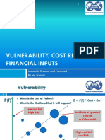 Vullnerability Costs Financial Inputs