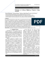 Conceptual Cost Estimate of Libyan Highway Projects Using Artificial Neural Network PDF