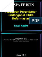 01 Pengantar Kuliah, Per-UU-An, Disiplin Dan Etik & Pekerjaan Kefarmasian