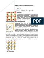 Estructura atómica de semiconductores: Silicio, Germanio y dopantes