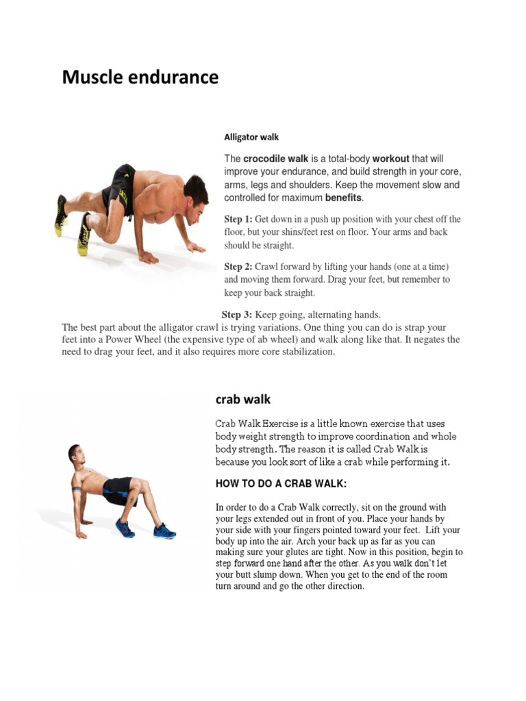 Alligator walk exercise outlet