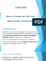Achalasia: DR (Can) - Dr. Yusmaidi, SPB - KBD, Finacs Digestive Surgery, Lampung University
