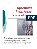 Cognitive Functions Tharaka Dassanayake PDF