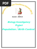 Biology Investigatory Project: Topic