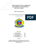 Analisis Pengaruh Cahaya Terhadap Tanaman Dikotil