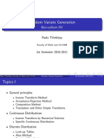 Random Variate Generation PDF