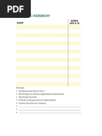 CBT Exposure Hierarchy2 PDF