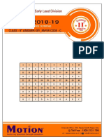 UIEO - 2018 NSO - 2018-19: Early Lead Division Early Lead Division