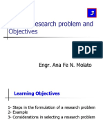 Topic 3 Research Problem and Objectives