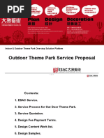 Outdoor Theme Park Design Service Proposal