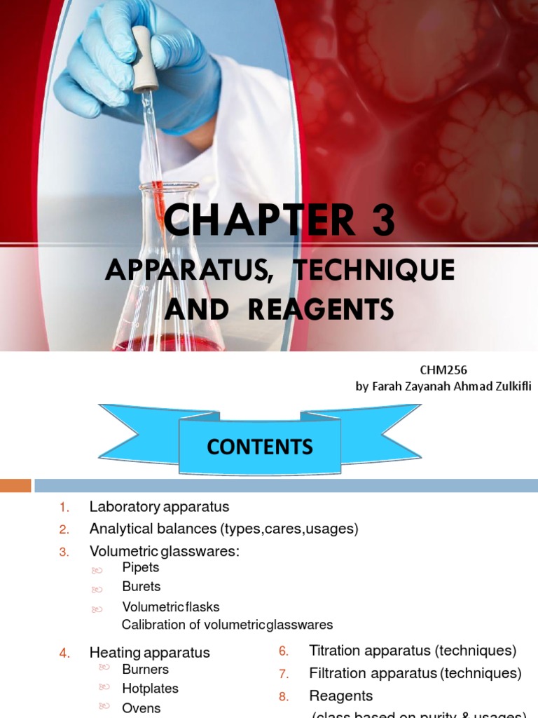 Laboratory Apparatus and Techniques Guide | PDF | Filtration | Titration