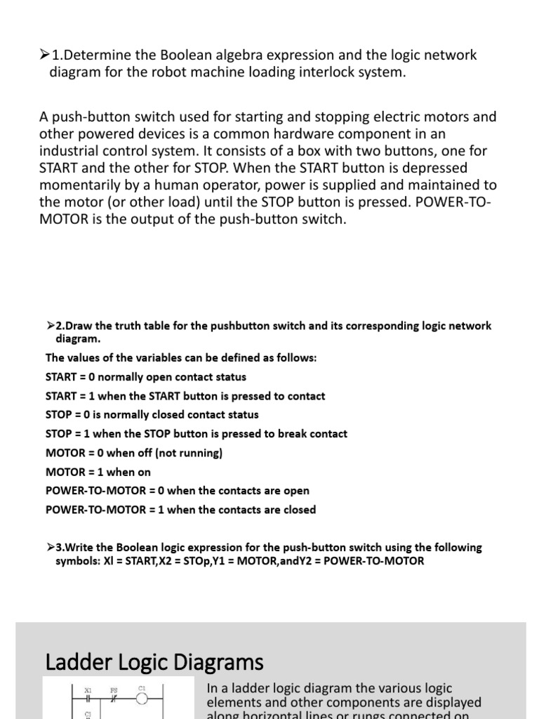 Robot Machine Interlock System Analysis | PDF | Switch | Logic Gate