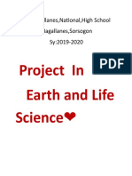 Project in Earth and Life Science : Magallanes, National, High School Magallanes, Sorsogon Sy:2019-2020