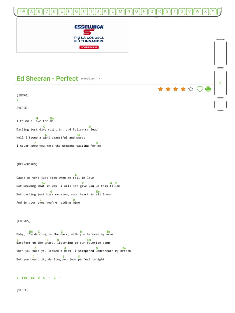 ED SHEERAN PERFECT CHORDS.pdf Song Structure American Music