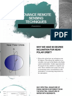 Advance Remote Sensing Techniques: Presentation