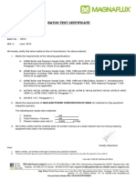 Batch test certificate SKC-I 19F01