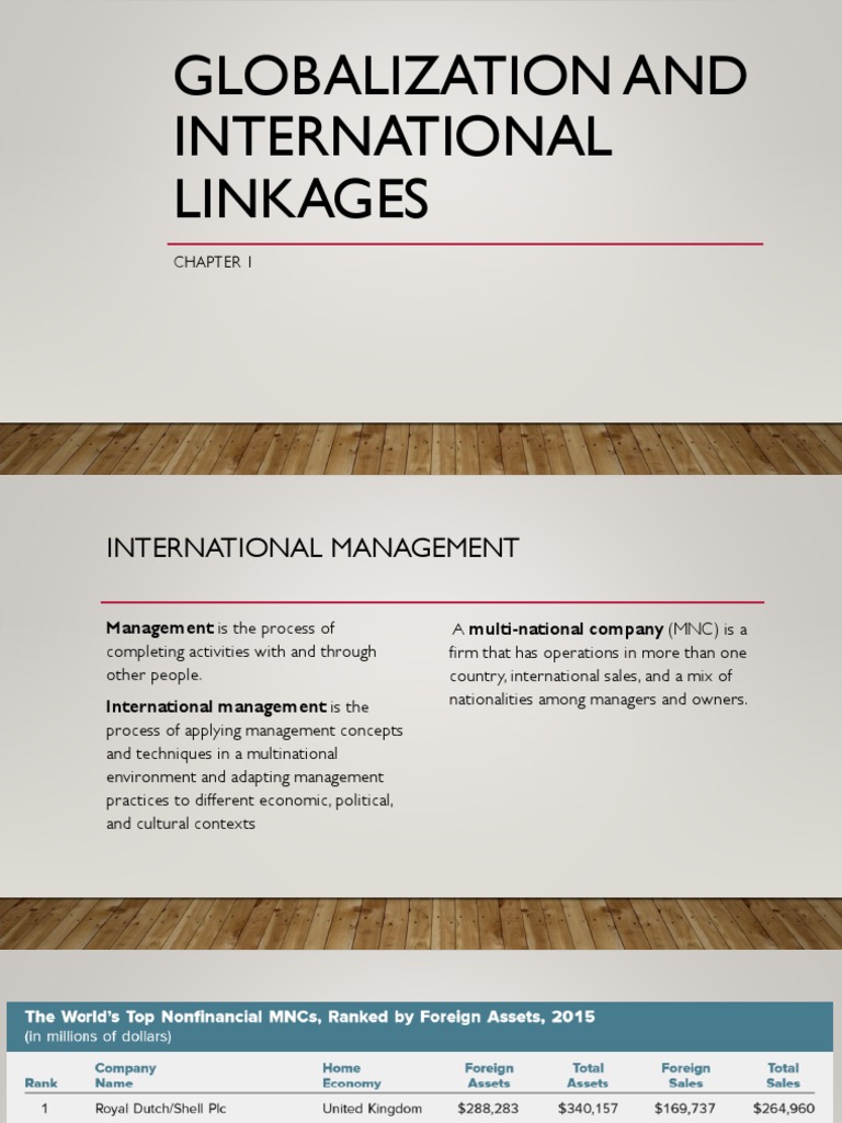 Globalization and International Linkages | PDF | Free Trade | Globalization