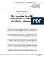 Sladana Stamenkovic Novinarstvo I Mediji Buducnosti Kreiranje Identiteta I Stvarnosti PDF