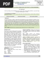 A Critical Review of Phaltrikadi Kwath WSR To Liver Disorders