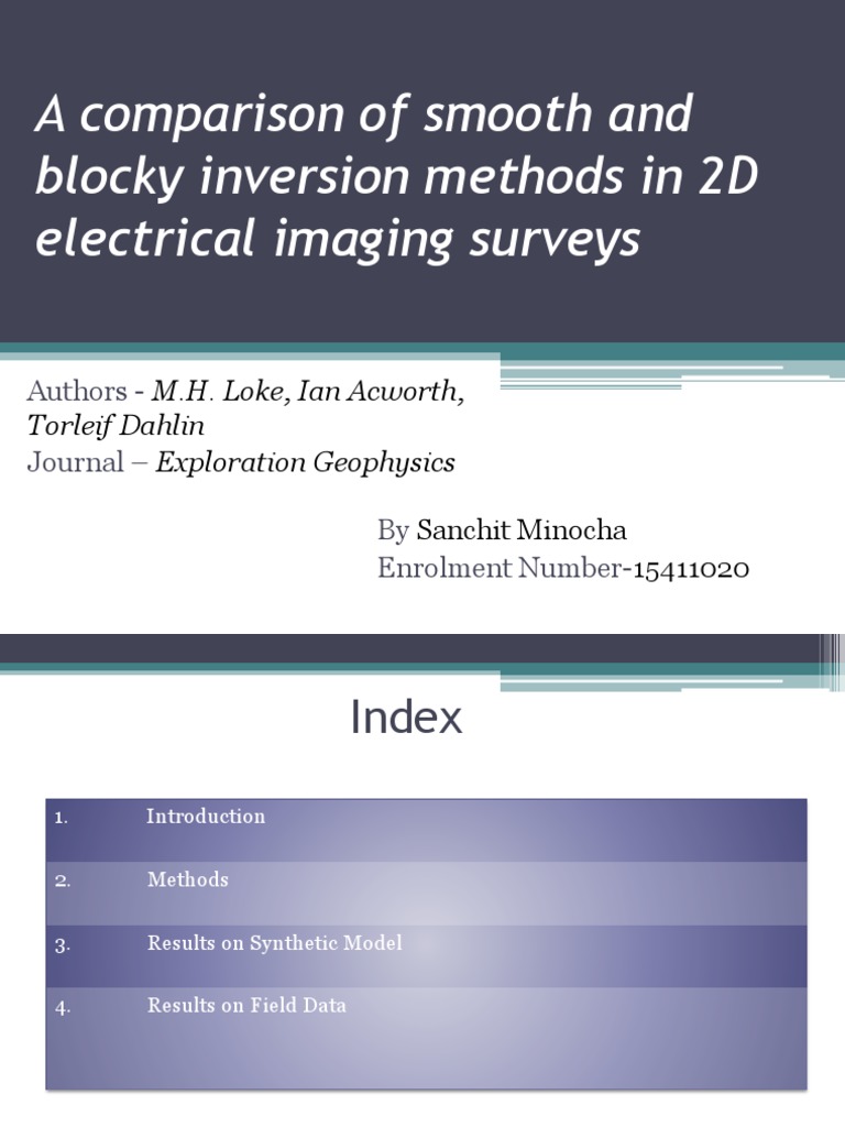 Comparing L1 and L2 Inversion Methods | PDF | Least Squares ...