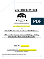 Bidding Document: Office of The Deputy Director Drilling, Drilling Directorate Chamanphattak Quetta