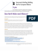 Best For Britain - Wales North - Pro-EU Alliance Regional Briefing
