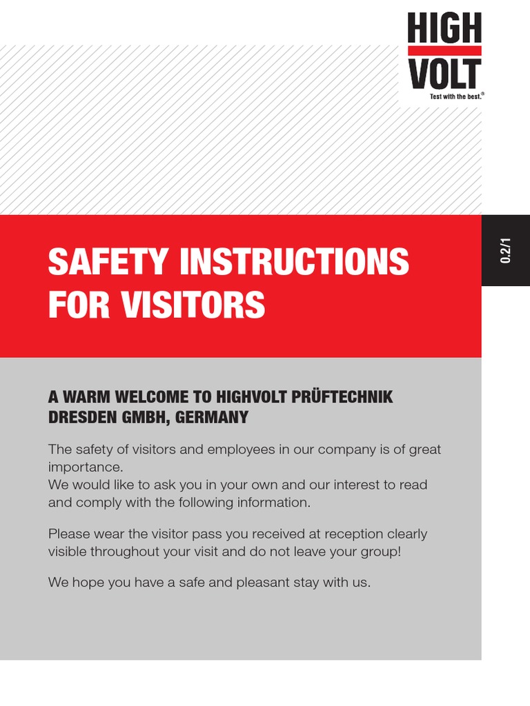 Visitor Policy PDF Safety