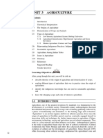 Unit 3 Agriculture: Ecology and Subsistence Patterns