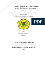 Makalah Model Pembelajaran Kooperatif Tipe Jigsaw