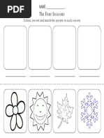 Seasons Worksheet