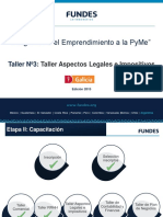 Del Emprendimiento A La Pyme Taller #3 Aspectos Legales e Impositivos - 2015 PDF