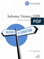 Informe Observatorio Social - Verano 2009